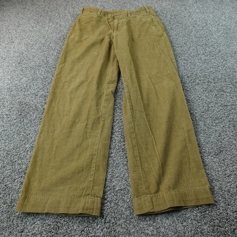 Bills Khakis Pants Mens 33X31 Beige Brown Corduroy M2 Chino Trouser Flat Front